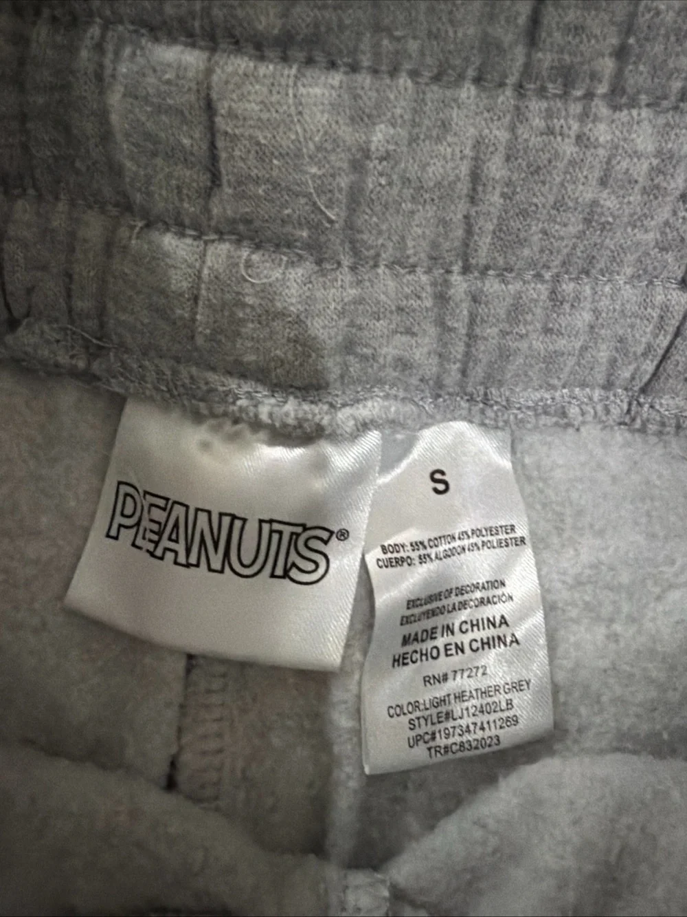 Peanuts Snoopy Racing Club Graphic Jogger Sweatpants Small